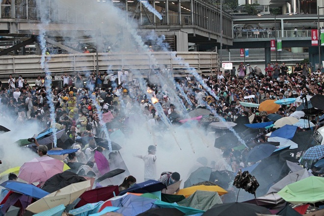 Một số hình ảnh về các cuộc biểu tình ở Hong Kong